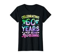60th Birthday Shirt Women 60 Year Old Tie Die Birthday T-Shirt