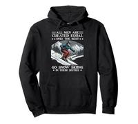 60th Birthday Skiier Lover Gift Sixty Years Old Funny Skiing Pullover Hoodie