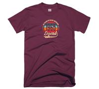 60th Birthday T Shirt 60 Years of Being Awesome Legend Born in 1965 Vintage Funny Joke Gift Tee Top (UK, Alpha, XL, Regular, Regular, Maroon)