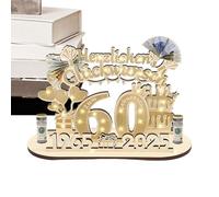 60th Birthday Table Top, 60th Birthday Table Signs - Birthday Tablet - Guest Booking for Home, Desktop Centerpiece
