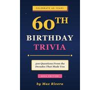 60th Birthday Trivia Gift Book