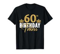60th Birthday Twins 60 Years Old Twin Brother And Sister T-Shirt