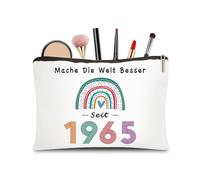 60th Birthday Woman Gift - Gift 60th Birthday Woman Makeup Bag, Gift for 60th Birthday Wife Gift Ideas for Wife, Mother, Girlfriend (1965)