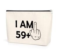 60th Gifts Idea Makeup Bag 60th Birthday Gift for Women Funny 60 Year Old Birthday Decorations Cosmetic Bag 60 Year Old Gifts for Grandmother Mum Wife Aunt Travel Bags