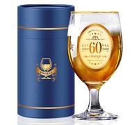 60th Personalised Birthday Gifts Beer Glasses for Him, 450ml/15oz Aged 60 Years Custom Beer Mug for Men, Dad, Husband, Brothers, Friends, Boyfriend, Gift Box (60)