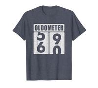60th Vintage Birthday 60 Year Old Oldometer 59 60 Decoration T-Shirt, Men, Heather Blue, 6X-Large