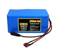 60V 30AH E-Bike Lithium-Ion Battery 16S2P Replacement Lithium Batteries for Electric Scooters for 1000W 750W 500W 450W 350W 250W with Charger and BMS XT60