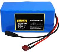 60V E-Bike Battery, Electric Bicycle Battery 60V 30Ah 16S2P Scooter Battery Packs with BMS Protection Board with Charger for 200W 350W 500W 750W 800W 1000W Motor 60V 30Ah,XT60