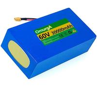 60V Ebike Battery 60V 8Ah 10Ah 20Ah 30Ah,Electric Bike Battery Pack Lithium Battery Pack with Charger with BMS Protection Board for 1000W 500W 200W Bicycle Motor 60V 30AH,XT60