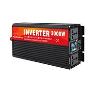 60V to110V 60HZ,3000 Watt Pure Sine Wave Power Inverter with LCD Display 12V-72V DC To 110V/220V AC Car Power Inverter with 2 AC Outlets for Camping Rvs, Home Appliances