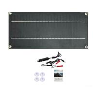 60W 12V Solar Trickle Charger,Car Maintainer,Portable Waterproof Solar Panel Adapter Kit with for ALLIGATOR Clip for Van for CARAVAN Boat