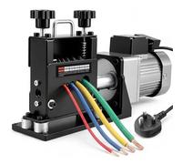 60W Automatic Wire Stripper Machine, Electric Wire Stripper Machine for 3-17mm Cable, 6 Channels, 5 Carbide Blades, for Copper Wires, Aluminum Wires, and Various Types of Cables