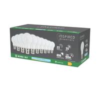 60W Bayonet B22 LED Light Bulb Daylight 6500K, 60 Watts Equivalent Replacement, Last up to 25000 Hours, 7.3W BC/B22 GLS Light Bulbs, 806 Lumen, Non-Dimmable, Value Pack of 10, Energy Saving Light Bulb