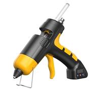 60w Cordless Lithium Battery Hot Melt Glue Gun Digital Display Temperature Adjustable Use 7mm Stick Wireless Repair Tool Fast Heating(Set-1)
