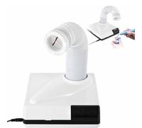 60W Dental Polishing Dust Collector, LED Dental Dust Collector with Retractable Suction Tube, Polishing Suction Machine for Dental Lab,White