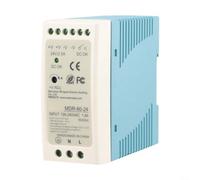 60W DIN Rail Switching Power Supply 24V DC Output MDR-60-24 AC 100-240V Input for PLC Control Systems and Instrumentation Units
