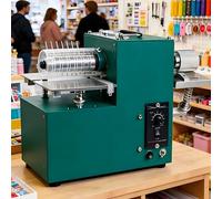 60W Electric Leather Skiver & Slitter Machine, Adjustable Speed Cutting Tool for Leathercraft, Bag Making, Shoe Repair, Paper Slitting