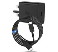 60W Fast Charger with USB C to USB C Cable 1.8m for Samsung S26 Ultra Black