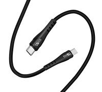 (60W) For Xiaomi 12 Charger cable Nylon Braided 1M Charger Lead Fast Charging Cable Fast Charge USB C to USB C Cable for Xiaomi Poco F4/Poco M4 Pro/Poco X4 Pro/Black Shark 4/Redmi Note 11 (BLACK)