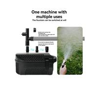 60W Large Water Fountain Pump Pond Pump Fountain Kits for Outdoor Pond Equipment Adjustable Water Flows EU Plug