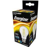 Energizer S12851 7W 806lm B22 BC GLS Filament LED Bulb Warm White 2700K Dimmable