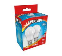 Eveready LED GLS Bulb S15302 B22 BC Opal Daylight 6500K 8.8W 806lm Pack of 2