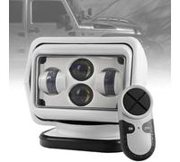 60W LED Searchlight for Boat Marine, Remote Control Spotlights for Truck, 360° Rotate - Boat Search Lights Marine, for Off-Road Boat Truck Yacht Tractor(Short)
