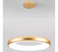 60W Modern LED Pendant Light with Ring Design 6500K Bright Ceiling Fixture for Kitchen Island Adjustable Height Stylish and Energy-Efficient Lighting Solution