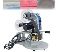 60W Ribbon Code Printer Machine, Date Coding Machine, Printing Speed 10-18time/min, Font Size 2*4mm, 1-3 Rows Can Be Printed, 14 Characters In a Row, for Paper, Leather, Packaging Containers/bags