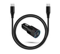 60w Super Fast USB C Car Charger, 2pack Car Lighter Adapter With Pd C To C Cable Quick Charging Type C Cords Plug-in Dual Port Usbc Cigarette Cargador Auto for Samsung S22+ S21 Ultra S20 Galaxy Note20
