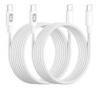 60W USB C Charger Cable, 2M+3M USBC to USBC Cable Nylon Charging Cable Type C USB C Charger Cable Fast Charge for iPhone 17 16 15 Pro Max Pro Plus iPad Pro/Air/Mini Mac Air/Pro Galaxy S26/S25/ULtra