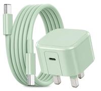 60W USB-C Fast Charger Plug For Google Pixel 11/11 Pro/11 Pro XL/11 Fold UK 3 Pin, AVS 40W/DPS 60W Super Fast Charger Wall Adapter with 90° Folding Plug With Cable (GREEN)