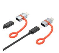 60W USB C Male to Lightning Female Adapter Cable Type-C Charger Charging Connector for iPhone 17 16 15 Pro Max for Apple Compatible with Samsung (2Pack) for iPad Converter Car Jack Fast PD Accessories