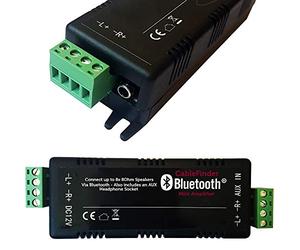 60W Wireless Bluetooth Dual Stereo/Quad Amplifier -Audio Sound System- 8 Speaker Mini Amp - Compact Bar & Restaurant Receiver/Music Player - Loops