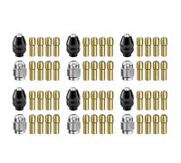 60x Drill Chuck Collet Set for,1/32inch to 1/8inch Replacement 4486 Keyless Bit with Rotary Drill Nut Set