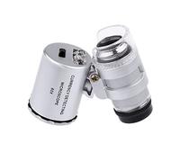60X Mini Illuminated Jeweler LED UV Lens Loupe with Kare and Kind Retail Package (60X)