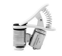 60X Mini Microscope Mobile Phone Magnifier Universal Clip-On Magnifying Len for Coins Currency