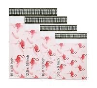 60x Mix Size Mailer Bag Mailing Postal Bags Envelopes for Shipping Packing Durable & Strong Postal Carrier Flamingo Pink(Flamingo Pink)