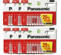 Panasonic AAA (1.5v) Zinc Carbon Batteries (also known as UM4, MN2400)
