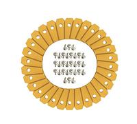 60x Titanium Blade Replacement Blade for Robotic Lawnmower Blade Replacement Blade Mower Robot Replacement Parts Accessories Lawn Robot Replacement Blades