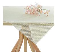 60x100cm/23x39inch,Xrrxy Anti Slip PVC Tablecloth Underlay Adjustable in Size Foam Mat Tea Table Cloth Anti-Skid Rug Pad Gripper Table Mat,White