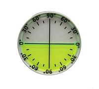 60x10mm Lightweight Level Tool with Glass Lens for Straightforward 090 Degree Measurement in Various Scenarios (Silver and Green)