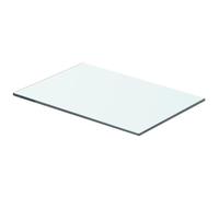 60x12 cm Transparent Glass Shelf WallMounted Bathroom & Shower Shelf Modern Floating Glass Panel Stylish Home Decor for Storage & Display