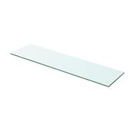 60x12 cm Transparent Glass Shelf WallMounted Bathroom & Shower Shelf Modern Floating Glass Panel Stylish Home Decor for Storage & Display