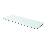 60x12 cm Transparent Glass Shelf WallMounted Bathroom & Shower Shelf Modern Floating Glass Panel Stylish Home Decor for Storage & Display