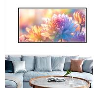 60x120cm Large Paint by Number for Adults Flower Paint by Numbers Colour Painting by Numbers Adult Craft Kits, Hobbies for Women DIY Oil Paintings, Home Wall Bedroom Decor, 23.6x47.2inch with Frame