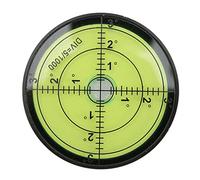 60x12mm High Precision Circular Bubble Level, Spirit Level Tool, Shock Durable Metal Round Bubble Level with Acrylic ABS Material, for Precision Instruments Machine Tools