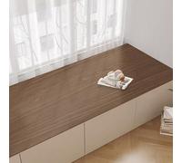 60x180cm Waterproof PVC Window Sill Protector Mat with Wood Grain 5mm Thick Decorative Cushion for Balconies and Bay Windows - and Stylish
