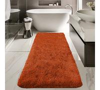 (60x220 cm- Large Bath Mat, Rust/Orange) Non Slip Bath Mats Soft Shaggy Bathroom Shower Rug