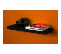 (60x23.5cm, 2) Black Floating Wooden Wall Shelves Display Unit